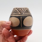 Mini Santo Domingo Kewa Pot Warren Coriz Polychrome Fire Clouds 3.25" H — photo 3