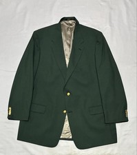 Hart Schaffner Marx Sport Coat Mens 48L Green Gold Two Button Blazer Nordstrom