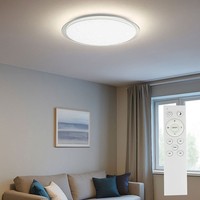 Deckenleuchte Deckenlampe Wohnzimmerlampe Dimmer Fernbedienung Sterneneffekt Led