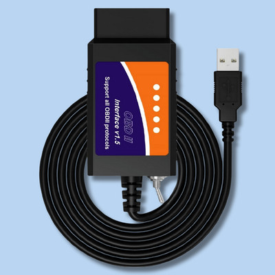 ELM327 V1.5 USB FORScan OBD2 Scanner Adapter for Ford Car and Light Truck HS-CAN