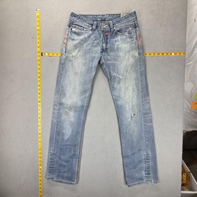 Diesel x Adidas Jeans Mens 30x32 Blue Viker-AD Made in Italy