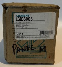 Siemens LGB3B100B 100 Amp 3 Pole 50/60 Hz 65kA 480Y/277V Circuit Breaker