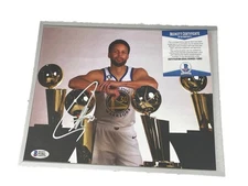 Stephen Curry Basketball Player Autographed Photo BAS COA