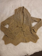 Women's Stylish Knited Sweater Jacket Long Sleeve Size M