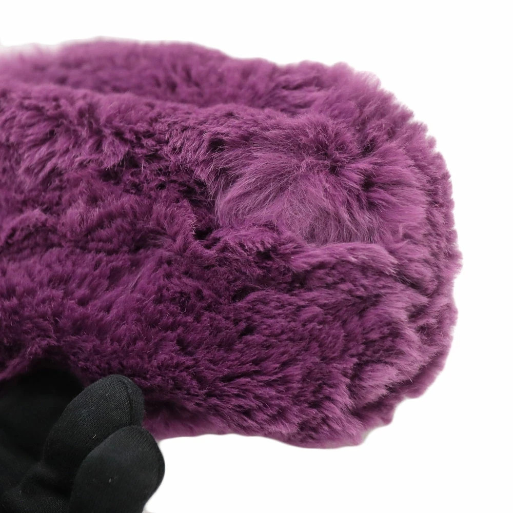 Chanel A15227 Rabbit Fur Shoulder Bag Purple with Box Dust Bag #KN953 thumbnail 6