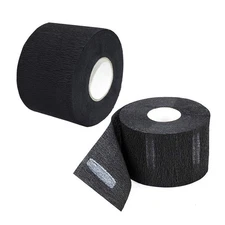 2 Roll Black Disposable Barber Paper Neck Strips Professional Paper... 