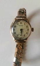 Vintage Rotary 9ct Gold Hallmarked Case Ladies Watch. Working 