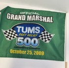 TWO - Souvenir Tums Fast Relief 500 Oct 25, 09 Grand Marshal Flag Jimmie Johnson — photo 4