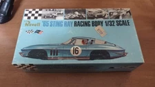 VINTAGE REVELL '65 STINGRAY CORVETTE 1/32 slot car BOX ONLY VERY NICE