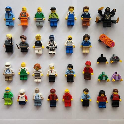 LEGO MINIFIGURE Lot 27 Figures Lego City Ninjago Harry Potter + Parts & Pieces