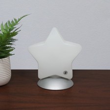 Lampada/luce vintage IKEA vetro bianco STAR (TYP B9702) con lampadina che cambia colore