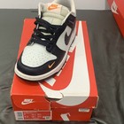 Nike Dunk Low Black White Orange Leather Sneakers 6.5Y Unisex Kids Athletic — photo 2