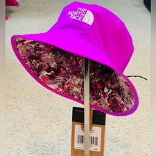 NWT The North Face Class V Reversible Bucket Hat in Violet Crocus Kids' Sz S