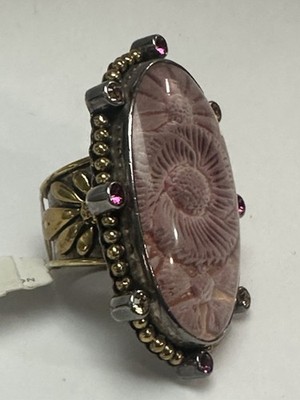 Mars & Valentine Echo of the Dreamer sterling silver and gold ring NWT