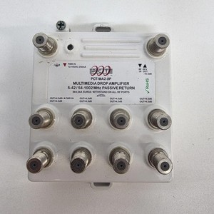 PCT PCT-MA2-8P Multimedia Drop Amplifier – 8-Port RF Signal Booster