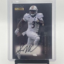 2022 Wild Card MATTE - Autographs Sincere McCormick Premium Black