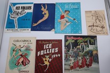 ICE CAPADES FOLLIES REVUE HATS OFF 1940S 1950S PROGRAM LOT 7 CASA CARIOCA