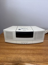 Bose Wave Radio CD Alarm AWRC1P Off White  AWACCQ Pedestal TESTED WORKING