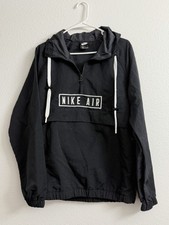 Nike Air Anorak Pullover Jacket Black Nike Air Men s Small Pockets Hoodie