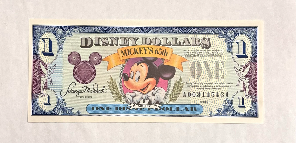 1993 Disney Dollar for sale | eBay