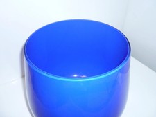 riesig ! Spiegelau Glas Vase Crystal blau ,Vintage 25 / 22 cm 1,9 kg retro art