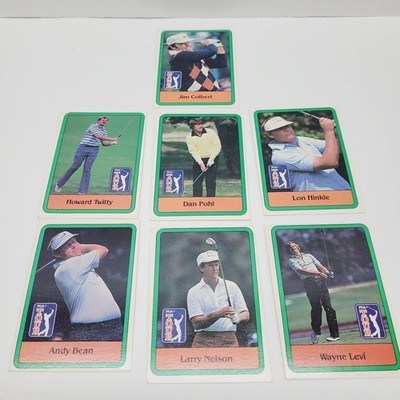 1981 Donruss Golf 7 Card Lot Bean Pohl Nelson Hinkle Levi Colbert Twitty PGA