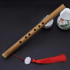6 Holes Chinese Vertical Bamboo Flute F/C/D Key Mini Short Xiao Adult Beginners