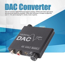 192KHz Digital To Analog Sound Converter Adjustable Plug And Play DAC Converter