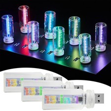 13 in 1 Car USB Night Light, Touch Adjustment Interior 3Pcs Upgrade