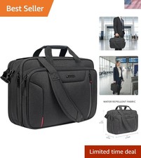 Laptop Bag Briefcase, 17.3 Inch Computer Bag Expandable Laptop Case for Men, ...
