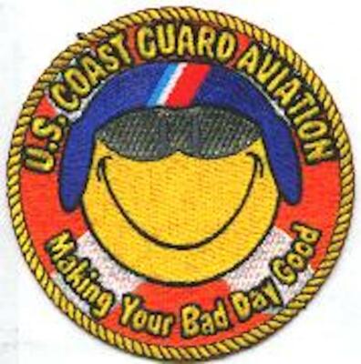 4'' USCG COAST GUARD AVIATION BAD DAY CORPUS CHRISTI TX EMBROIDERED JACKET PATCH