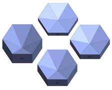 Hexagon Stained Glass Jig Set 15 25 35 45 Degree  Molds for Stained Glass Makin