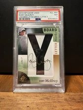 2014 SP Game Used RORY MCILROY Leaderboard Letter Marks 1/5 Auto PSA 7 POP 1