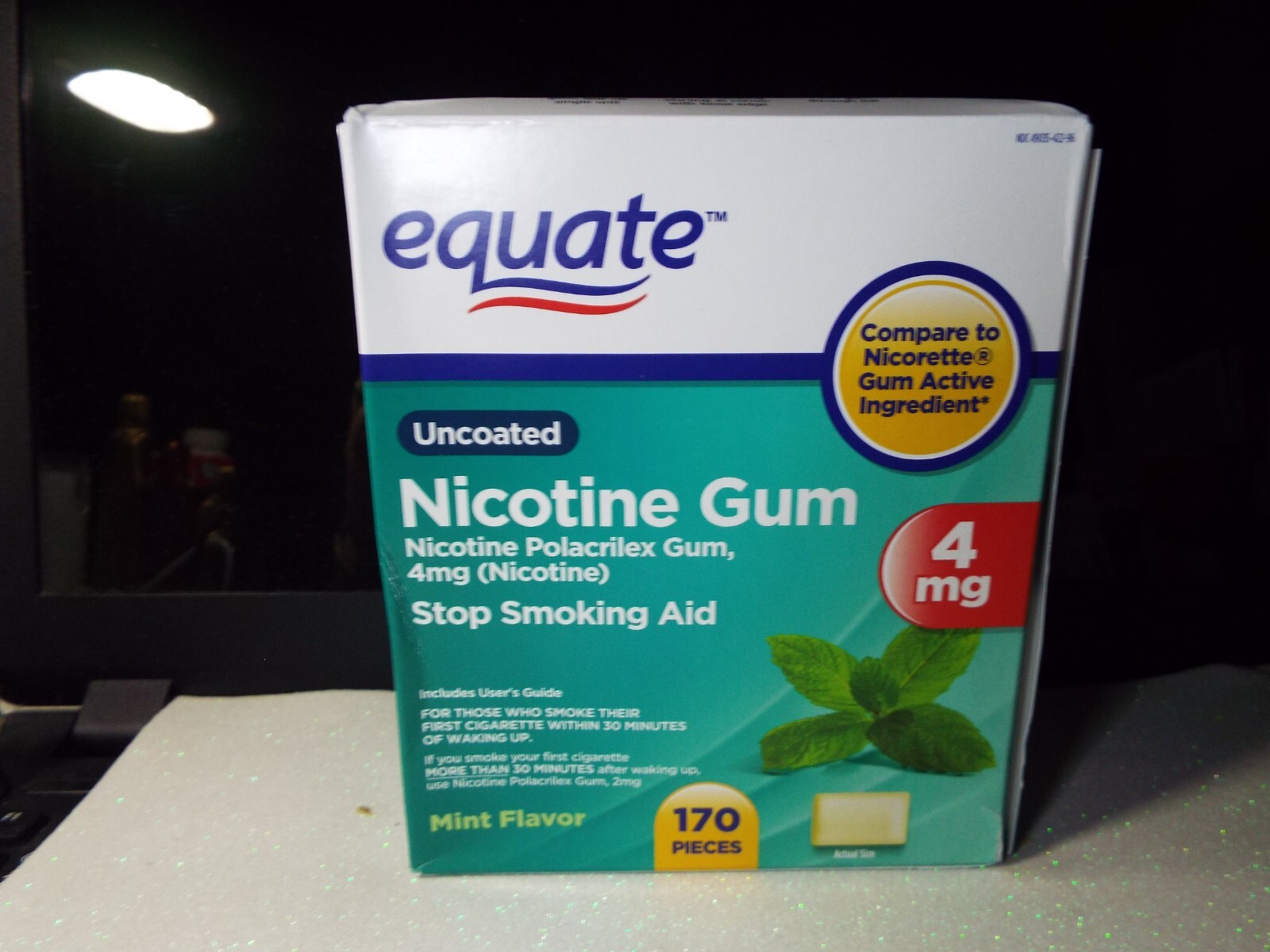170 PIECE MINT FLAVORED NICOTINE GUM IN 4MG NEW SEALED PACKAGE eBay
