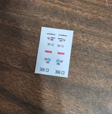 Aurora AFX Mercury and Matador Stocker Sponsor Reproduction Stickers Die Cut!