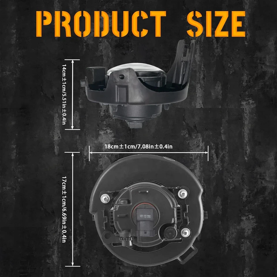 Pair For 2005-2012 Nissan Pathfinder 2005-2009 Frontier Fog Lights Bumper Lamps - Image 3 of 4