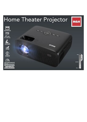 RCA 1080P Home Theater Projector, 250 LMs, HDMI ports, Black RPJ280-12HSC
