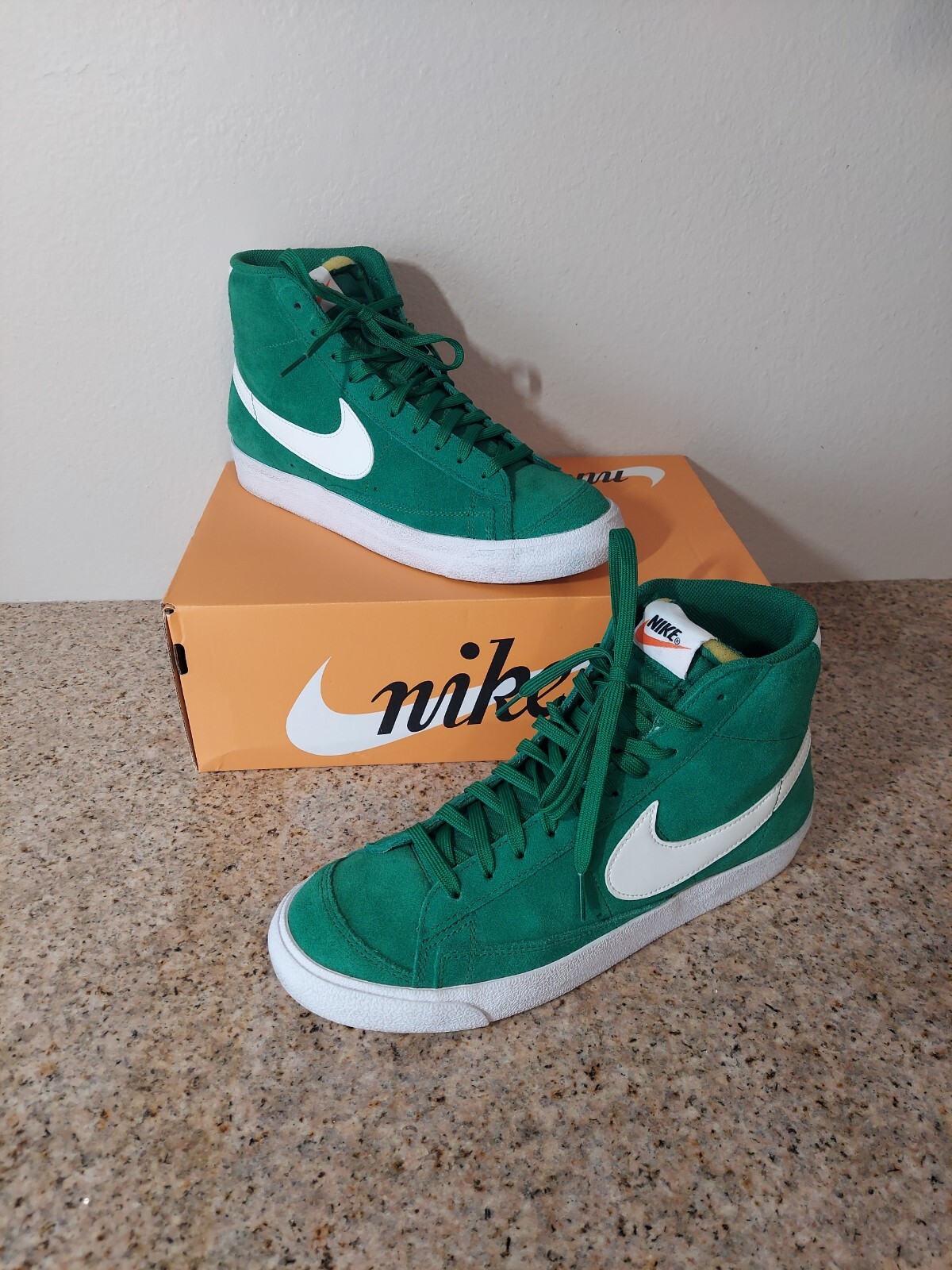 blazer mid 77 suede green