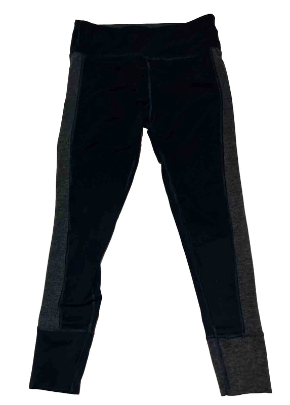 vuori two tone asymmetric block yoga leggings