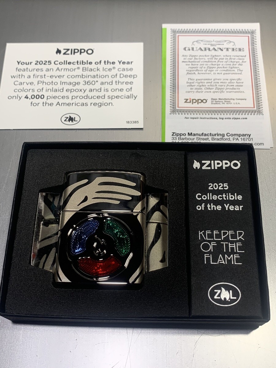 ZIPPO 360 KEEPER OF THE FLAME LIGHTER 46761 COLLECTIBLE OF YEAR