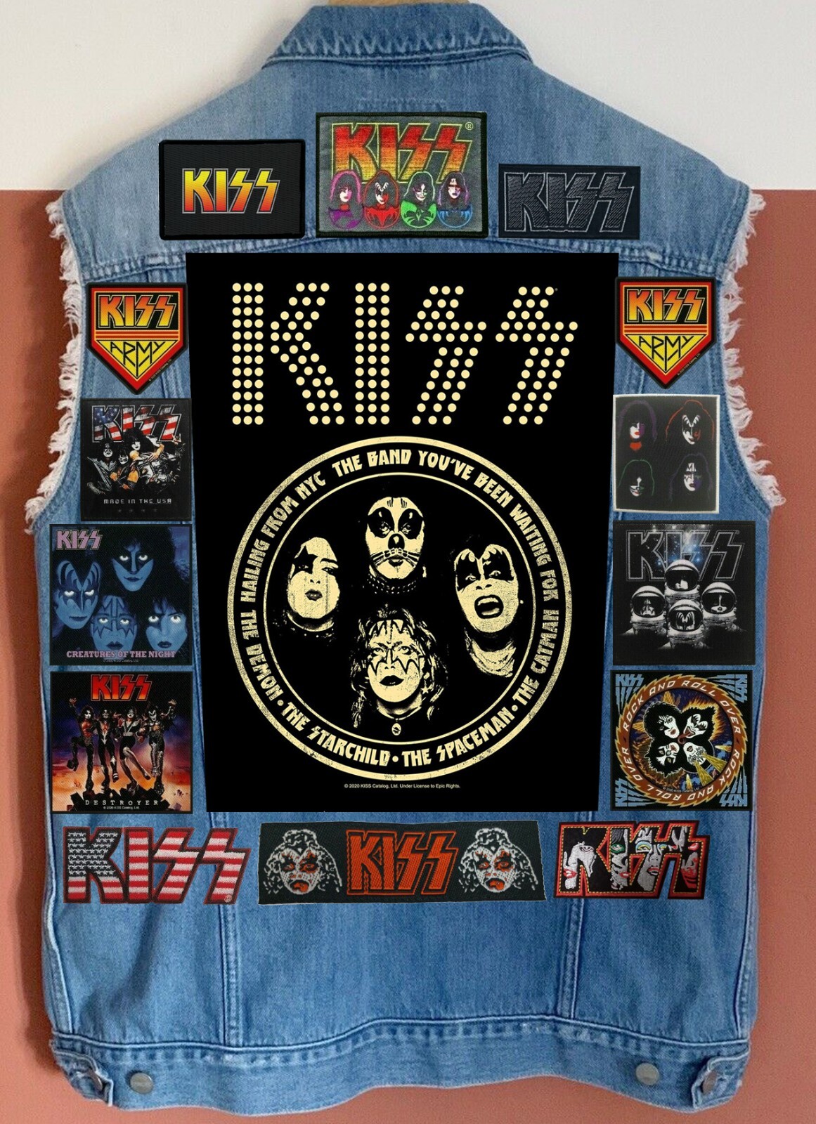 Custom Battle Jacket w/Yr. Personal Patch Selection: KISS Army Special Rock 24 image 8