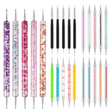 5Pcs Nail Art Dotting Tools Pens Brushes Set Marbleizing Nails Tips Decoration