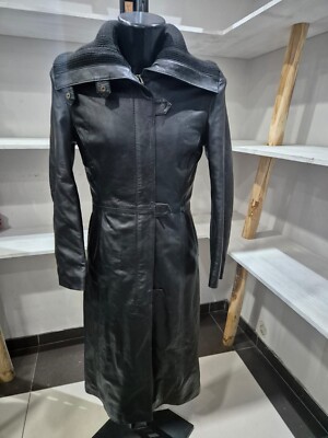 BERKANA Echtlederjacke Gebraucht Damen Schwarz Größe 44 XYR608L