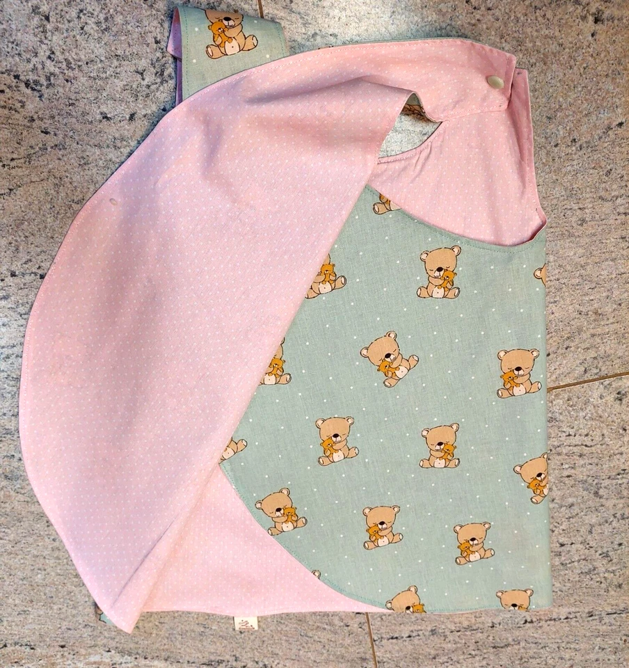 Wendekleid Schürzenkleid Teddybär  Kleid Kinderkleid TascheSommerkleid Baumwolle - Bild 4 von 4