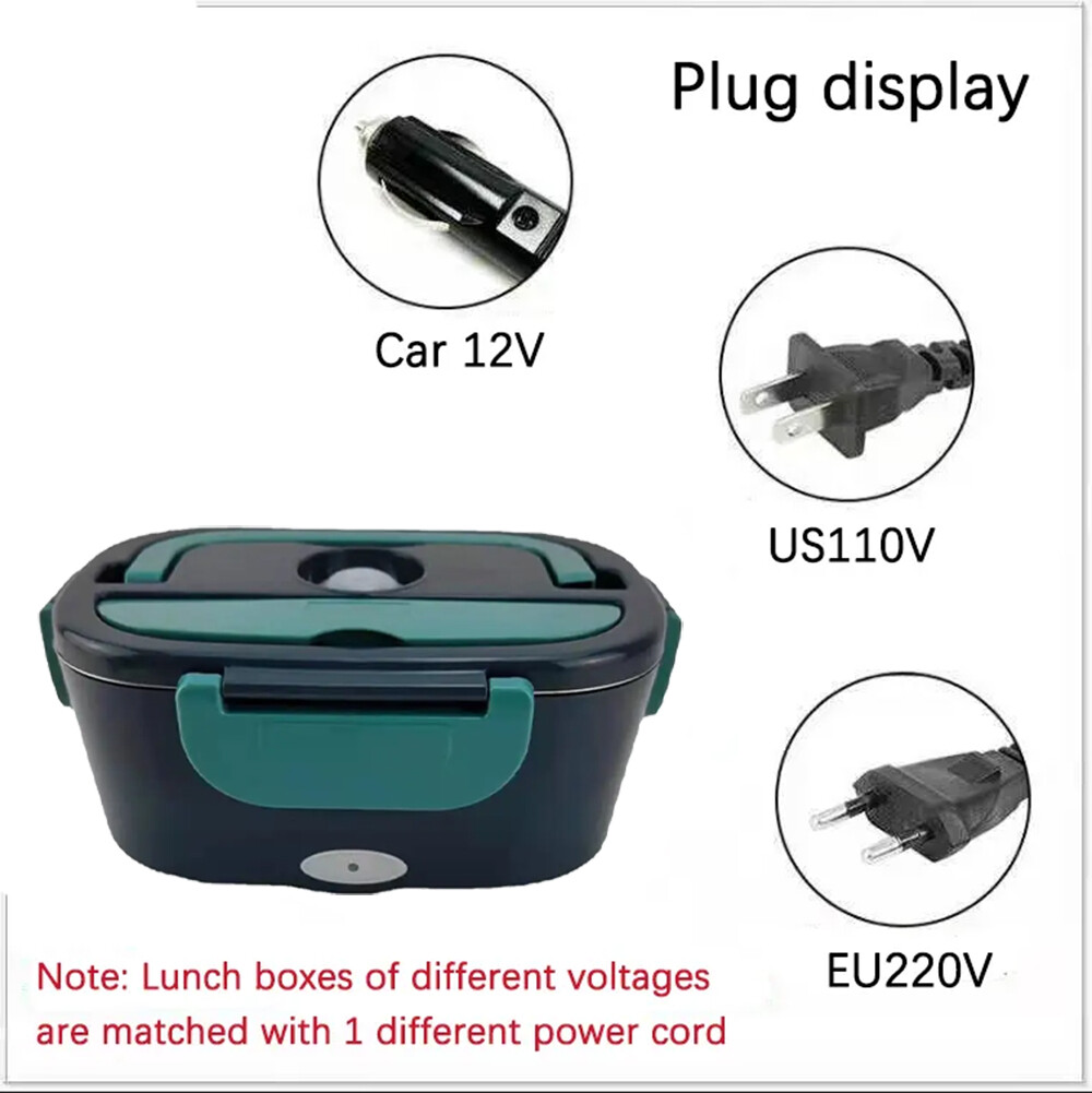 Cordless Powered Portable Food Warmer Electric Self Heating Lunch Box 1
