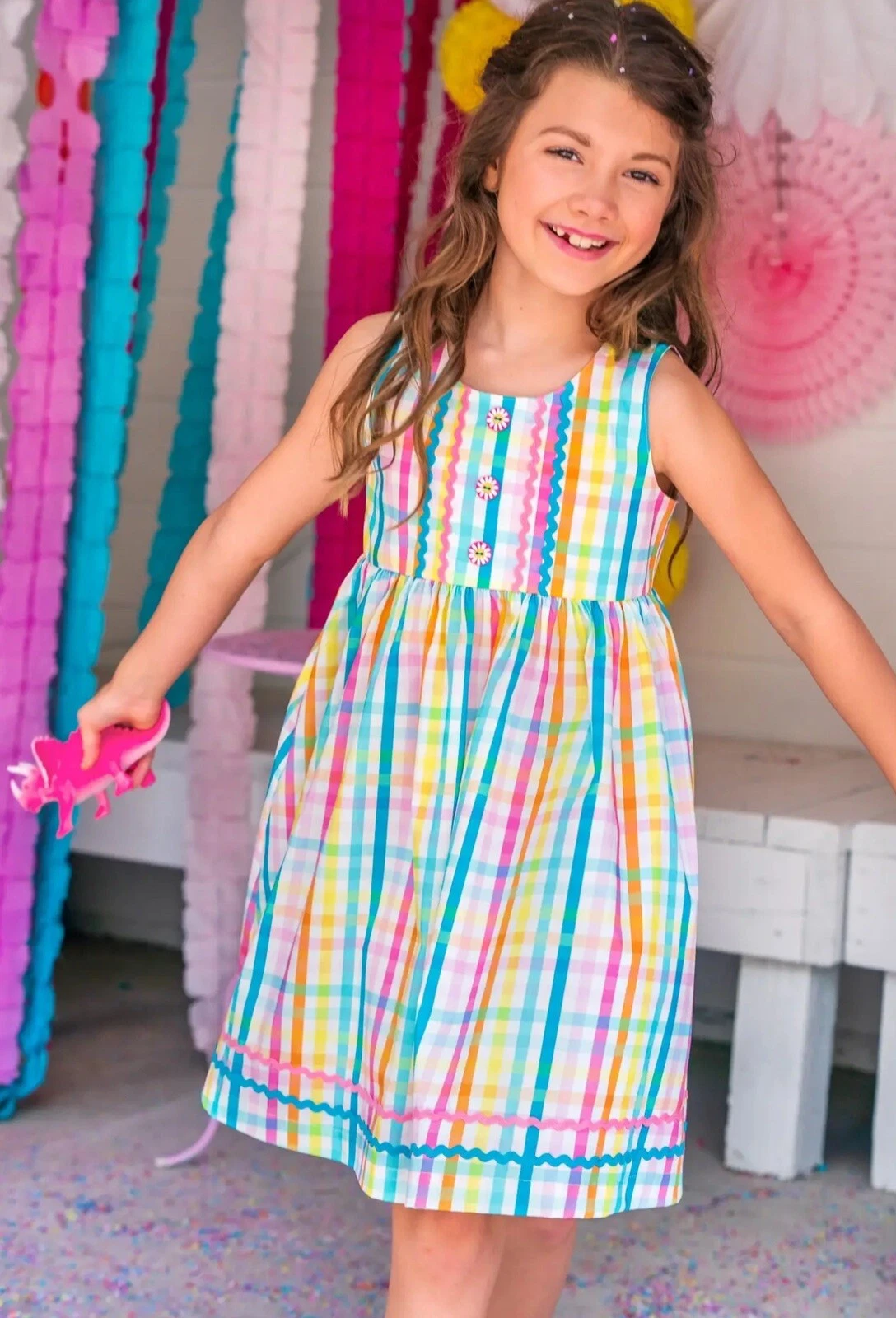 Girls Wildflowers clothing woven Party Plaid Dress size 14 EUC
Opens in a new window or tab