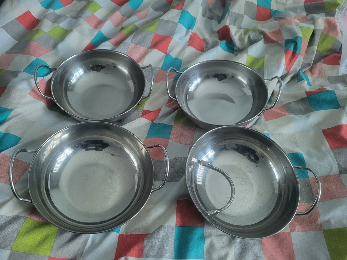 Vinod Stainless Steel Curry Bowls Serving Bowls Balti Dishes Set of 15cm