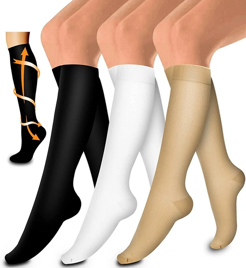 3 PAIRS - Medi Soft Below Knee Support Stockings Varicose Vein Compression  Sock