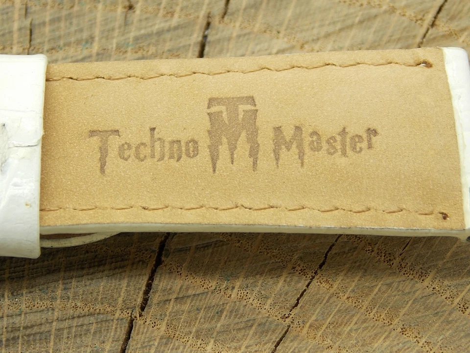 Correa de reloj vintage NOS sin usar de cuero tono oro rosa cierre de despliegue 24 mm de largo Foto 3 de 4