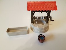 Playmobil Ritterburg  Ritter 3666 Brunnen mit Eimer Trog Ersatzteil TOP ZUSTAND